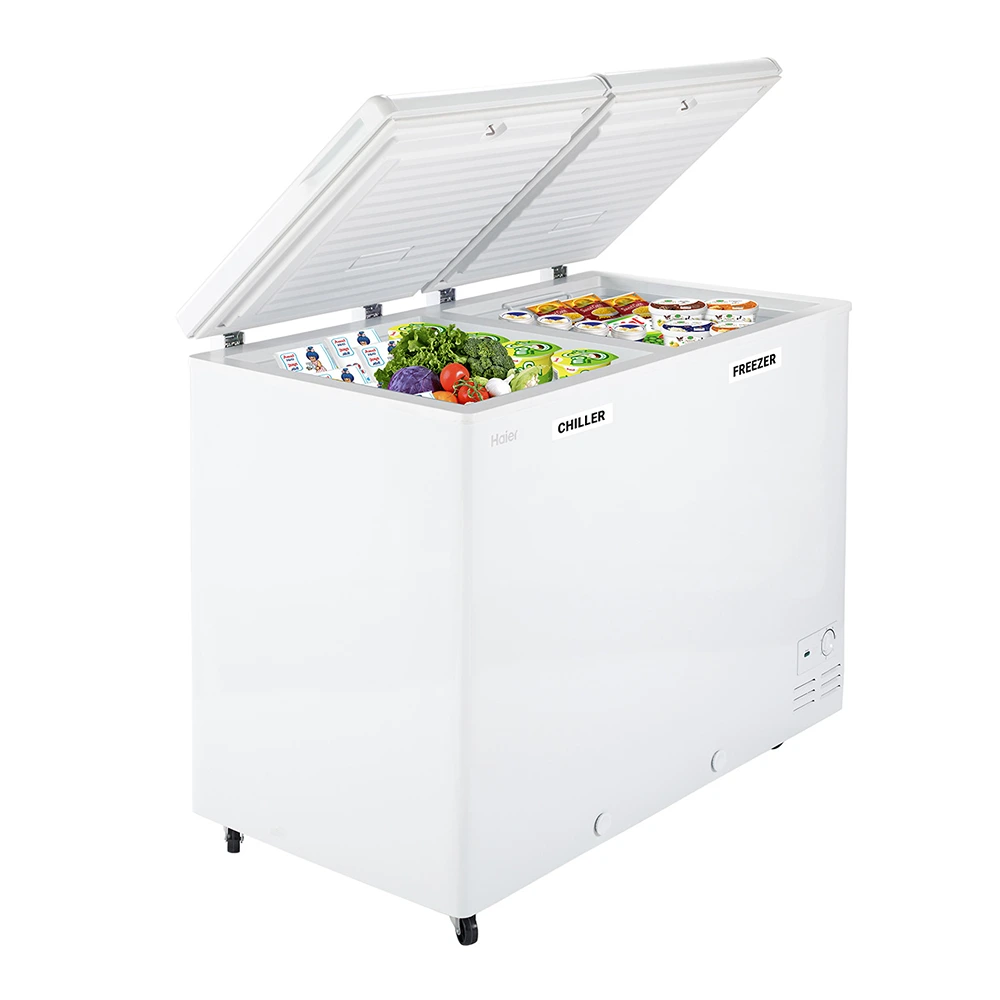 Haier 385 Litres, Combo chest freezer with two separate compartment HFC-385CM5